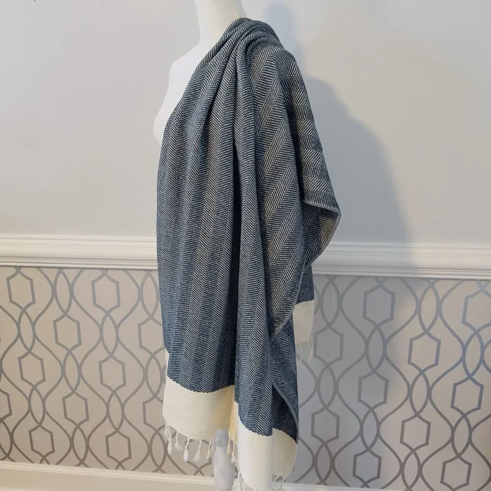 Smyrna Turkish Cotton Beach Blanket Towel Throw Versatile Oversized Shawl 66x33